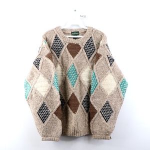Vintage 90s Streetwear Shetland Wool Knit Sweater